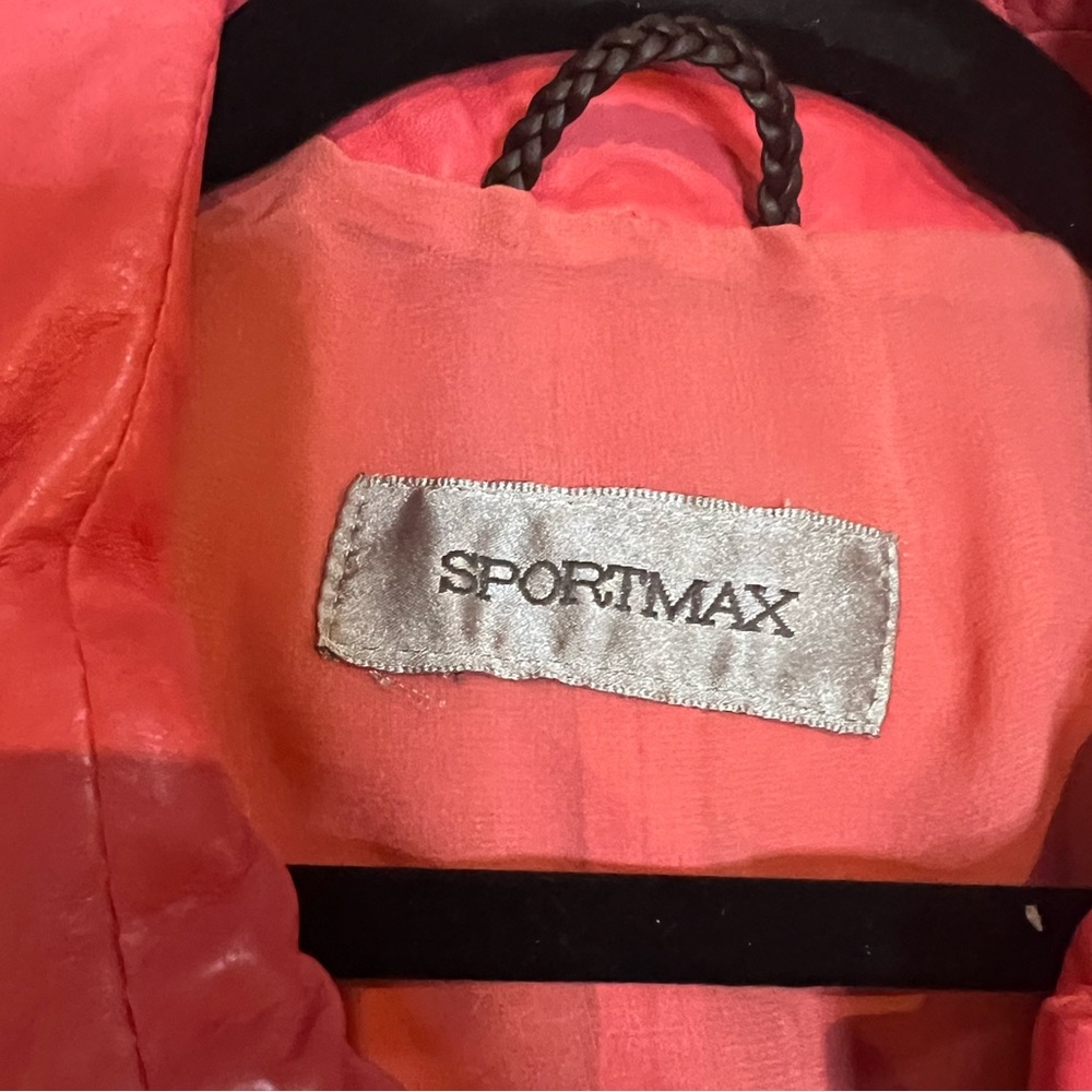 Vintage perfect condition Max Mara SPORTMAX pink soft leather jacket - small - Picture 2 of 8